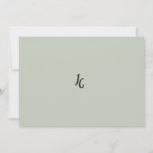 Oranje groene zonnebloem zomer bloemrijke RSVP Kaart (Achterkant)