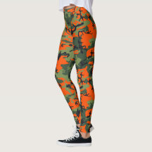 Oranje, groene, zwarte camouflage