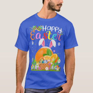 Oranje groenteskoeienjacht Funny Oranje Happy T-shirt