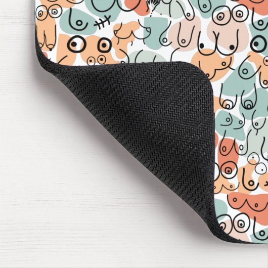 oranje groentje cadeau voor groene vrouw muismat (Hoek)