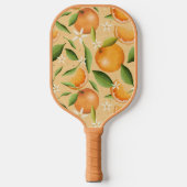 Oranje Groeven warm Pickleball Paddle (Voorkant)