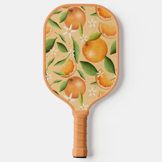 Oranje Groeven warm Pickleball Paddle (Achterkant)