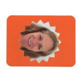 Oranje groot Lijst van de Foto van de Zon Magneet (Horizontaal)