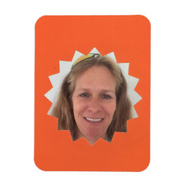 Oranje groot Lijst van de Foto van de Zon Magneet