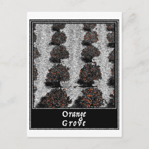 Oranje grove briefkaart