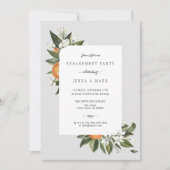 Oranje Grove Engagement Party Kaart (Voorkant)