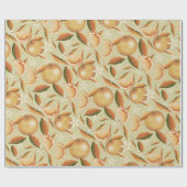 Oranje grove munt cadeaupapier (Vlak)