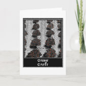 Oranje grove notitiekaartje (Voorkant)