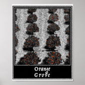Oranje grove poster (Voorkant)