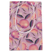 Oranje Grove schemerpatroon elegante citrus Medium Cadeauzakje (Voorkant)