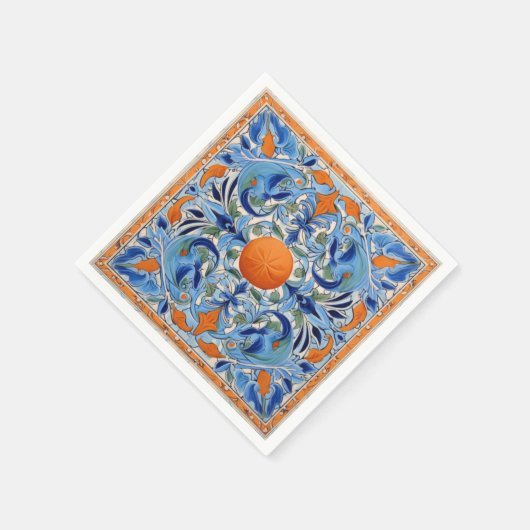 Oranje grove servet (Hoek)