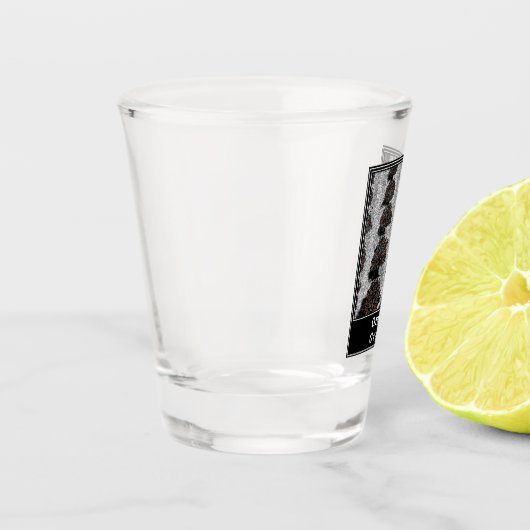 Oranje grove shot glas (Links)