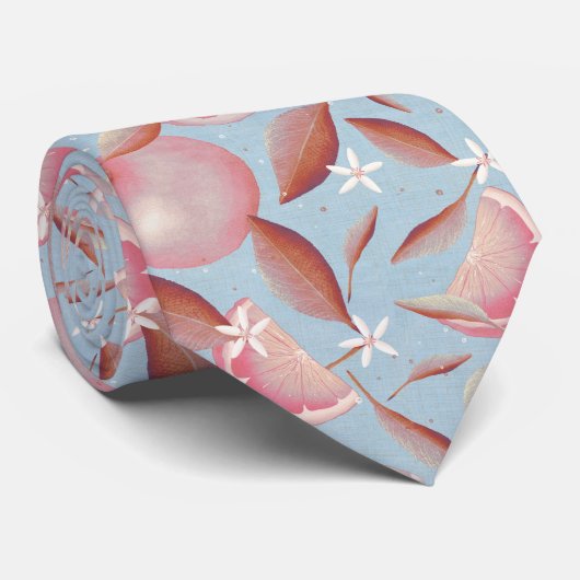 Oranje Grove sky Stropdas (Opgerold)