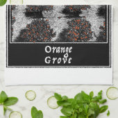Oranje grove theedoek (Gevouwen)