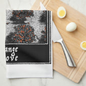 Oranje grove theedoek (Quarter Fold)