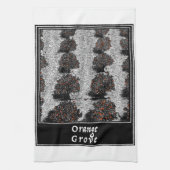 Oranje grove theedoek (Verticaal)