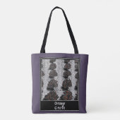 Oranje grove tote bag (Achterkant)