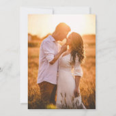 Oranje Grove Voeg uw foto bruiloft uitnodiging (Achterkant)