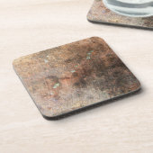 Oranje grunge 6 drankjes onderzetter (Linkerzijde)