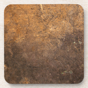 Oranje grunge 7 drankjes onderzetter