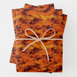 Oranje grunge inpakpapier vel