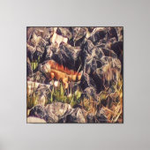 Oranje Guana Art Canvas Afdruk (Voorkant)