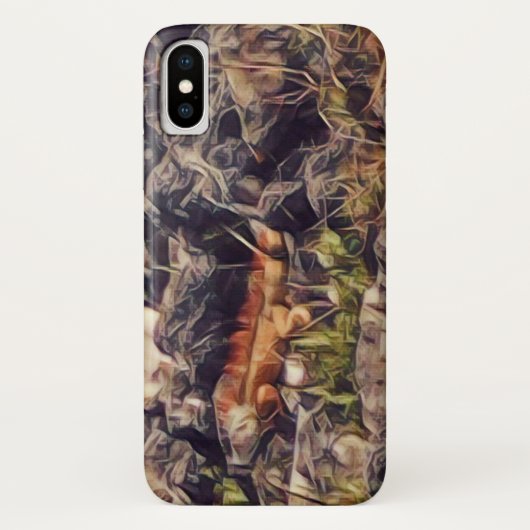 Oranje Guana Art Case-Mate iPhone Case (Achterkant)