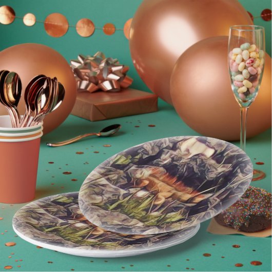 Oranje Guana Art Papieren Bordje (Multi)