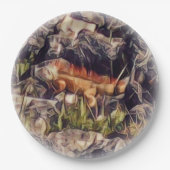 Oranje Guana Art Papieren Bordje (Voorkant)