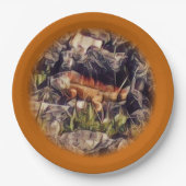 Oranje Guana Art Papieren Bordje (Voorkant)