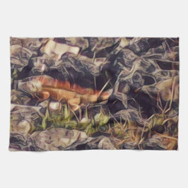 Oranje Guana Art Theedoek