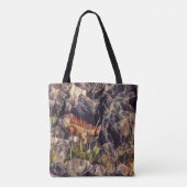Oranje Guana Art Tote Bag (Achterkant)