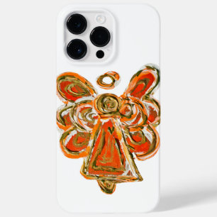 Oranje Guardian Angel Art Aangepaste iPhone Case