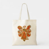 Oranje Guardian Angel Art Custom Canvas tas (Achterkant)