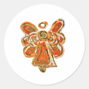 Oranje Guardian Angel Art Decal Stickers
