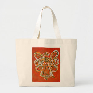Oranje Guardian Angel Canvas tassen