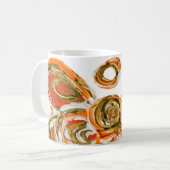 Oranje Guardian Angel Custom Art Koffie Mok Cup (Voorkant links)
