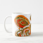 Oranje Guardian Angel Custom Art Koffie Mok Cup (Links)