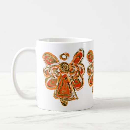 Oranje Guardian Angel Custom Coffee Mok Cup (Links)