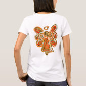 Oranje Guardian Angel Custom Holiday Art T-shirt (Achterkant)
