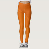 Oranje Gym Yoga Workout Leggings (Voorkant)