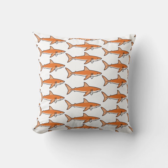 Oranje Haai Kussen (Voorkant)