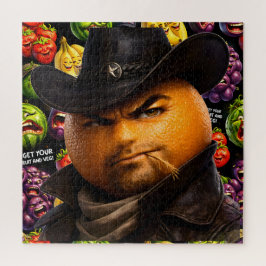 Oranje haal je fruit en groente premium 1000 stuks legpuzzel