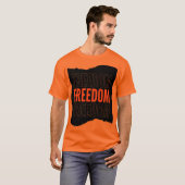 Oranje half mouw t shirt (Voorkant volledig)
