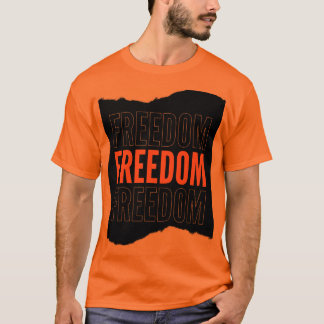 Oranje half mouw t shirt