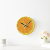 ORANJE-HALF WALL CLOCK RONDE KLOK (Huis)