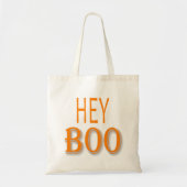 Oranje Hallo Boo Canvas tas (Voorkant)