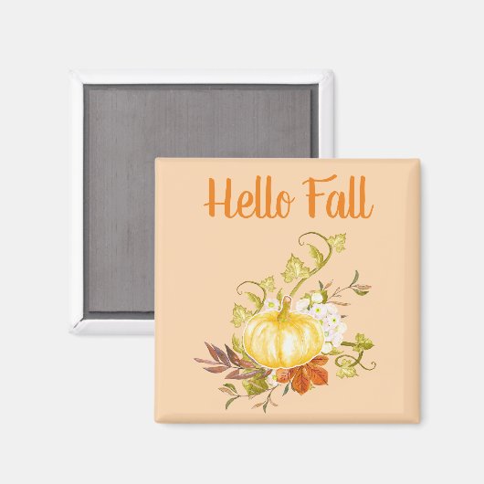 Oranje Hallo Herfst Schaduwen van de Herfst Keuken Magneet (Voorkant / Achterkant)