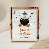 Oranje Halloween-Baby is Brouwen Baby's Zijn Zoet Poster