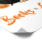 Oranje Halloween Baby is het brouwen van boeken en Poster (Hoek)